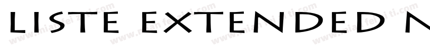 Liste Extended Normal字体转换